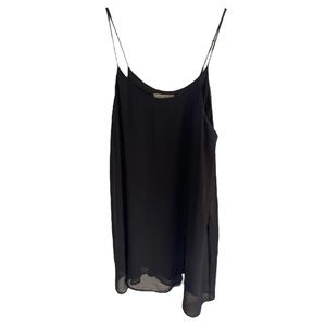 Small black slip dress